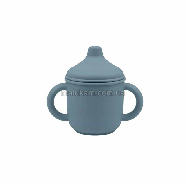 Дитячий силіконовий поїльник з носиком 110-dim-grey сірий