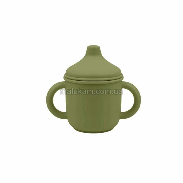 Дитячий силіконовий поїльник з носиком 12k49-army-green зелений