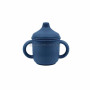 Дитячий силіконовий поїльник з носиком 672-navy-blue синій