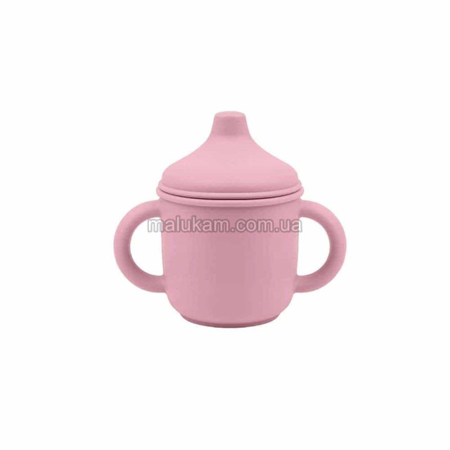 Дитячий силіконовий поїльник з носиком 978-blush рожевий